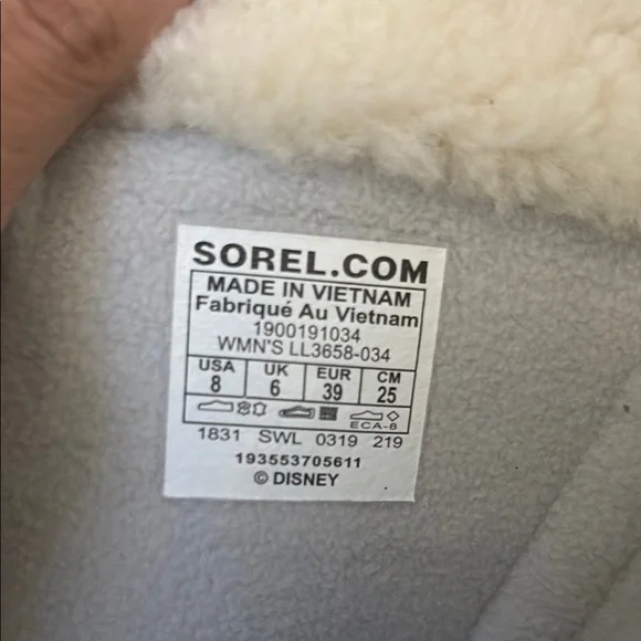 Sorel Silver Winter Rain/Snow Boots Princess Elsa - Picture 5 of 5